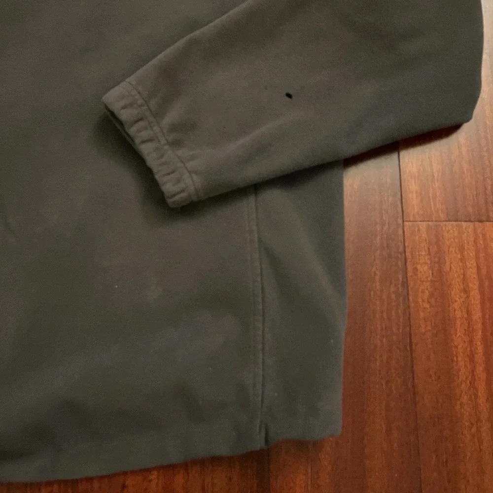 The North Face Jacket Men Large Gray Windwall Softshell Fleece Lined Full Zip *